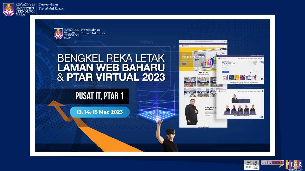 Bengkel Reka Letak Laman Web Baharu dan PTAR Virtual