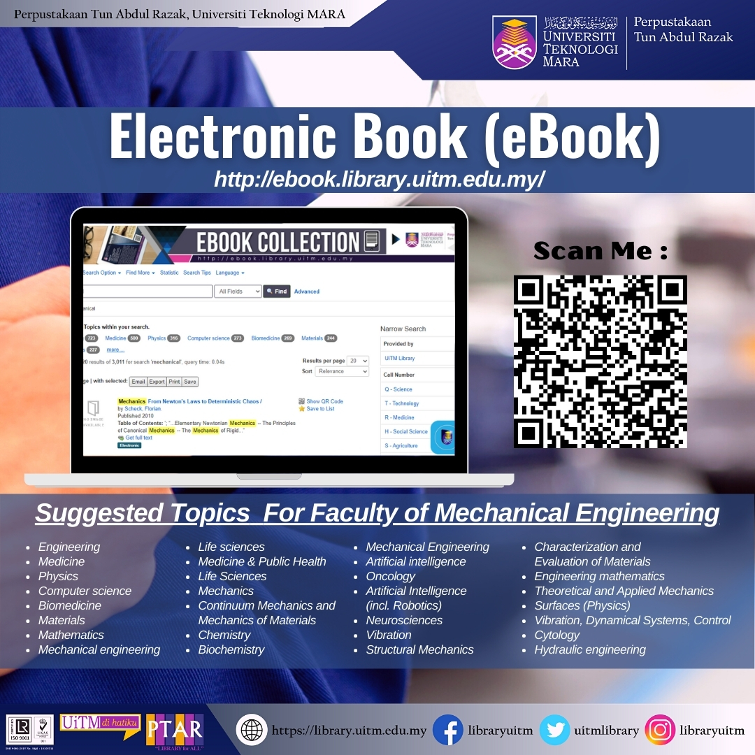 Discover our eResources on Faculty Mechanical Engineering eBook